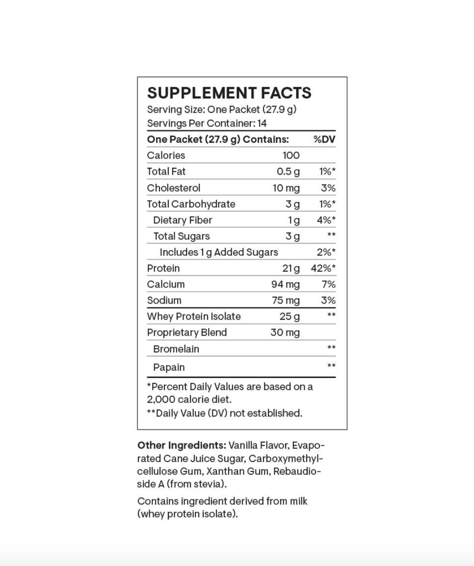 Whey Protein Isolate - Vanila (Travel Pack).
