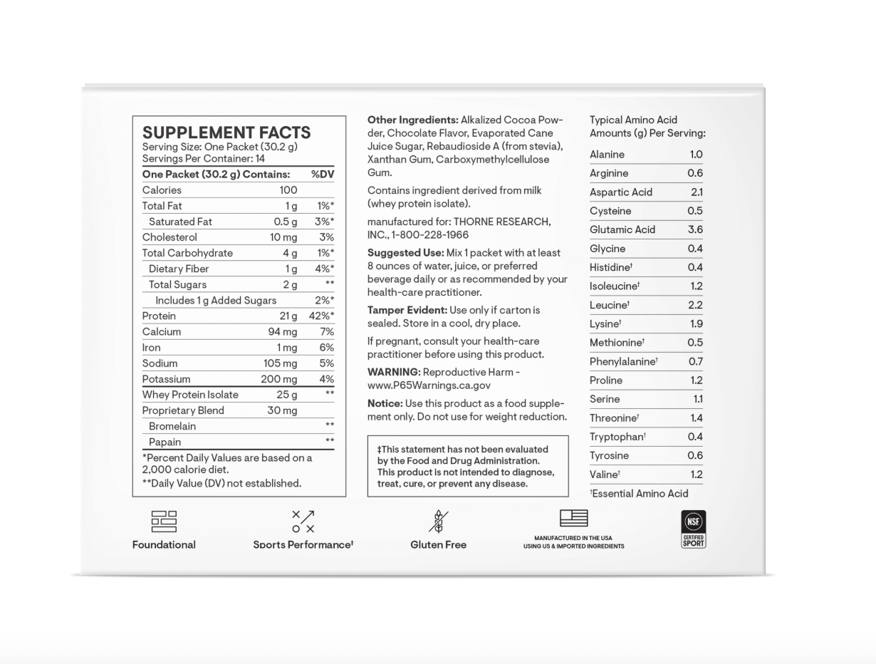 Whey Protein Isolate - Chocolate (Travel Pack)