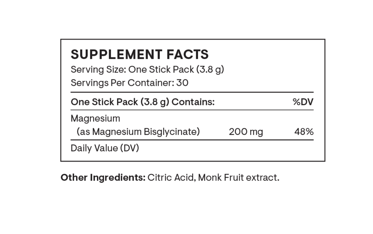 Magnesium Bisglycinate - Travel Packs