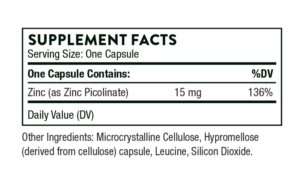 Zinc Picolinate 15 mg